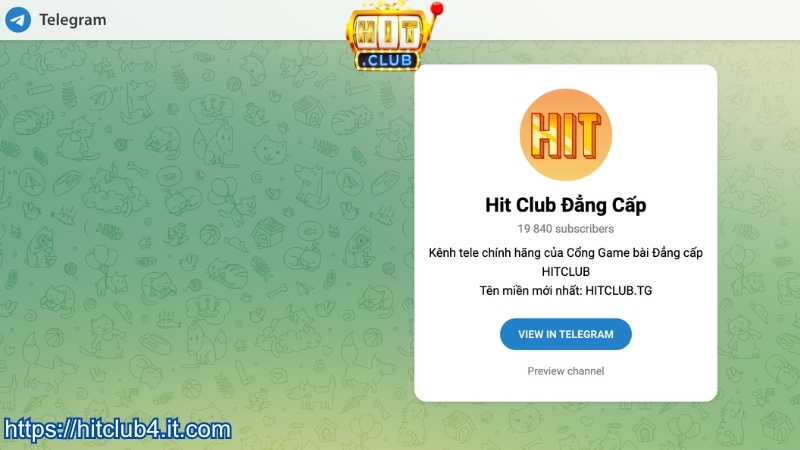Liên hệ HITCLUB qua telegram