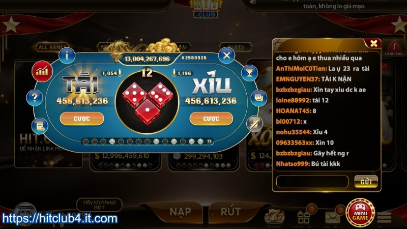 Tài xỉu HITCLUB là tựa game đáng trải nghiệm nhất
